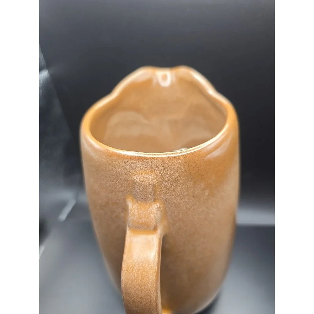 Frankoma Pottery Water Pitcher Lazy Bones‎ #81 Brown Mocha
